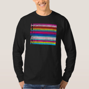Shirt LGBT Flag Plus Größe Oversifiziertes T-Shirt