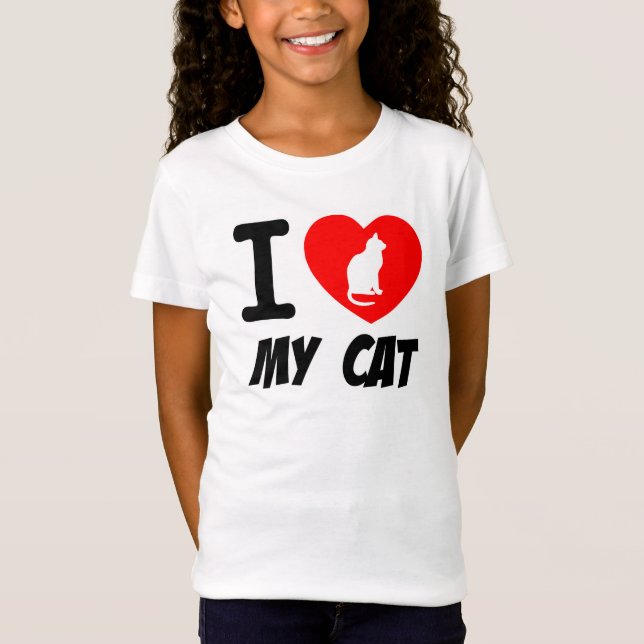 Shirt/Liebe meiner Katze T-Shirt (Vorderseite)