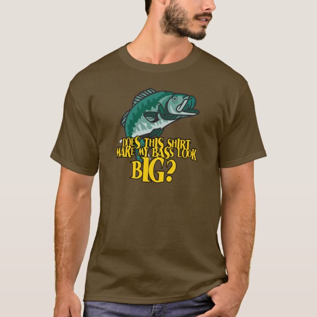 Shirt macht meinen Bass zum großen Funny Fishing (Vorderseite)