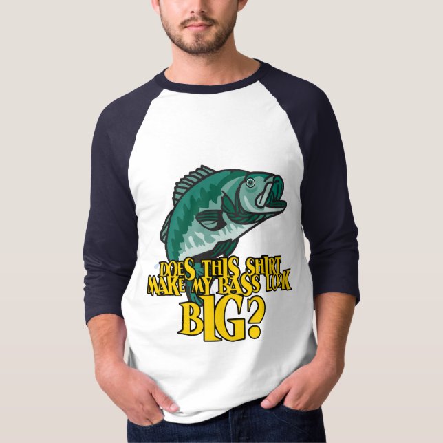 Shirt macht meinen Bass zum großen Funny Fishing (Vorderseite)