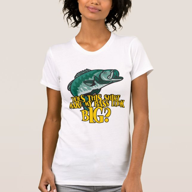 Shirt macht meinen Bass zum großen Funny Fishing (Vorderseite)