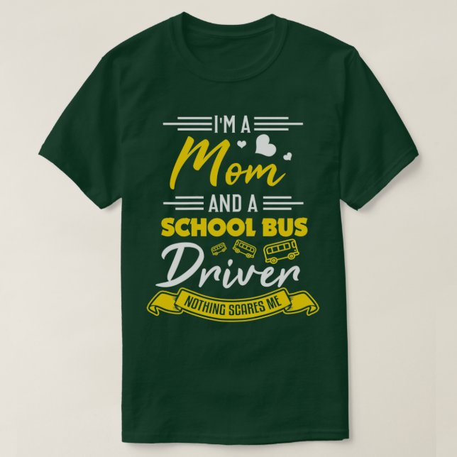 Shirt Mama für Busfahrerinnen Mama Amp School B (Design vorne)