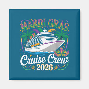 Shirt Mardi Gras Karneval Kreuzfahrt Crew Magnet