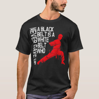 Shirt Martial Arts Taekwondo Karate Ein schwarzer 