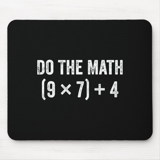 Shirt Math 67 Meme Mousepad (Vorne)