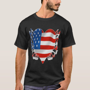 Shirt mit amerikanischer Flagge