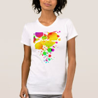 Shirt mit bunten Blasen