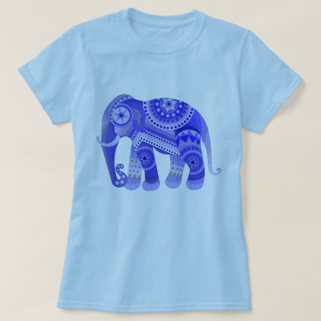 Shirt MIT COOLEM BLUE ELEPHANT (Design vorne)