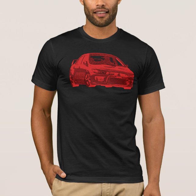 Shirt Mitsubishi Evo (Vorderseite)