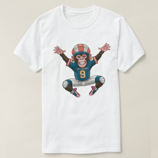 Shirt mokey life Footbale (Design vorne)