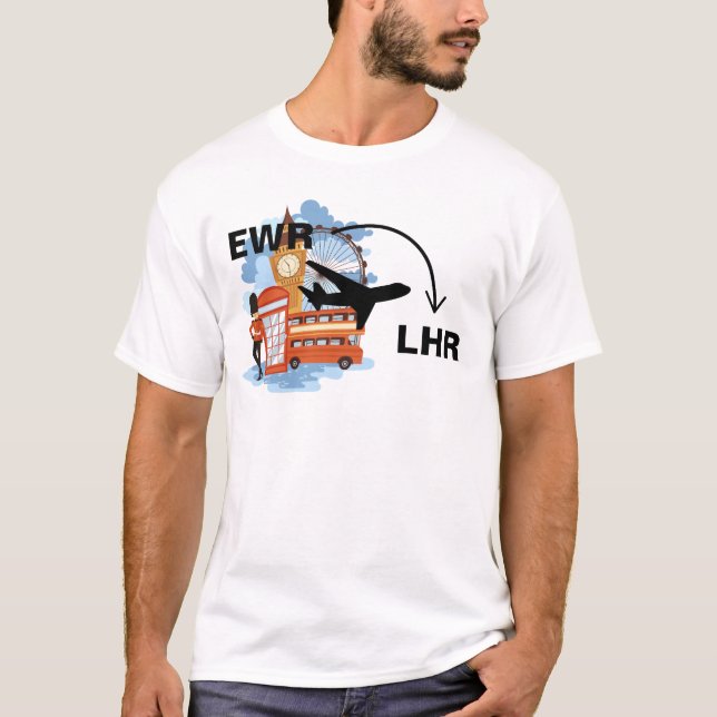 Shirt nach London England (Vorderseite)