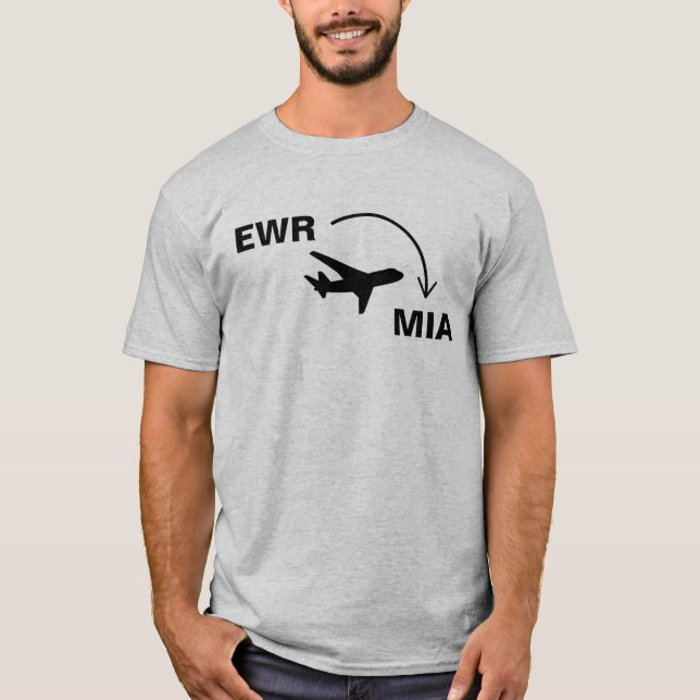 Shirt nach Miami Florida (Vorderseite)