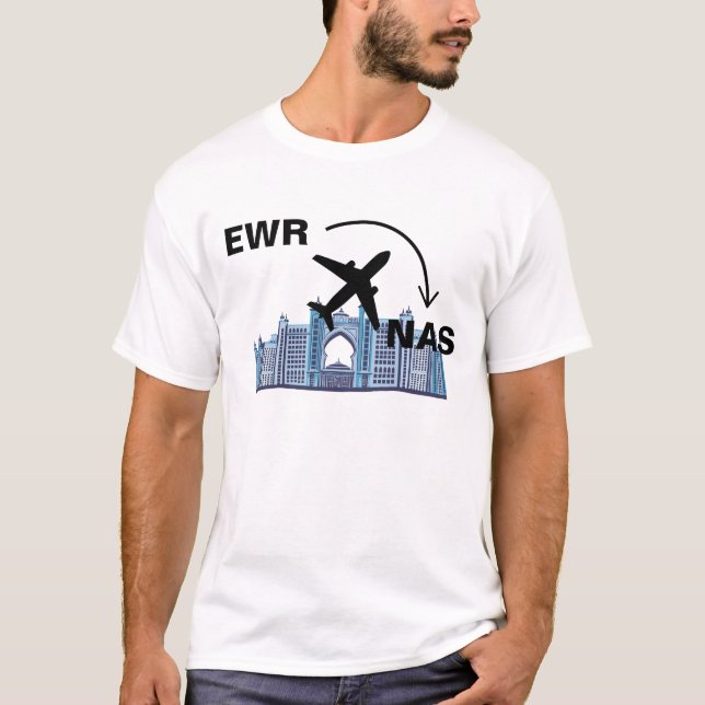 Shirt nach Nassau Bahamas (Vorderseite)