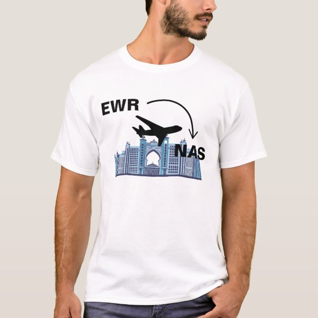 Shirt nach Nassau Bahamas (Vorderseite)