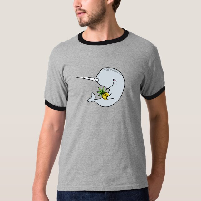 Shirt Narwhal Ananas (kleines Logo) (Vorderseite)