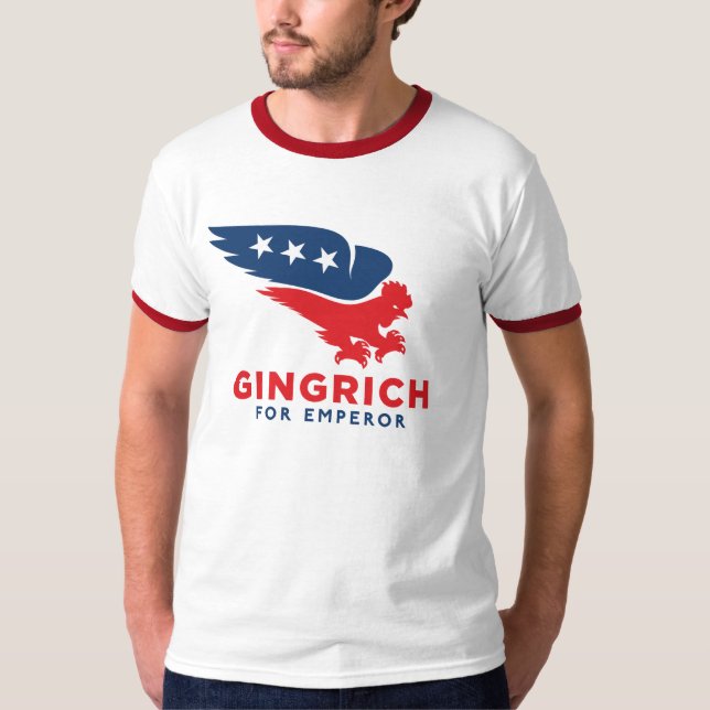 Shirt Newt Gingrich Chickenhawk (Vorderseite)