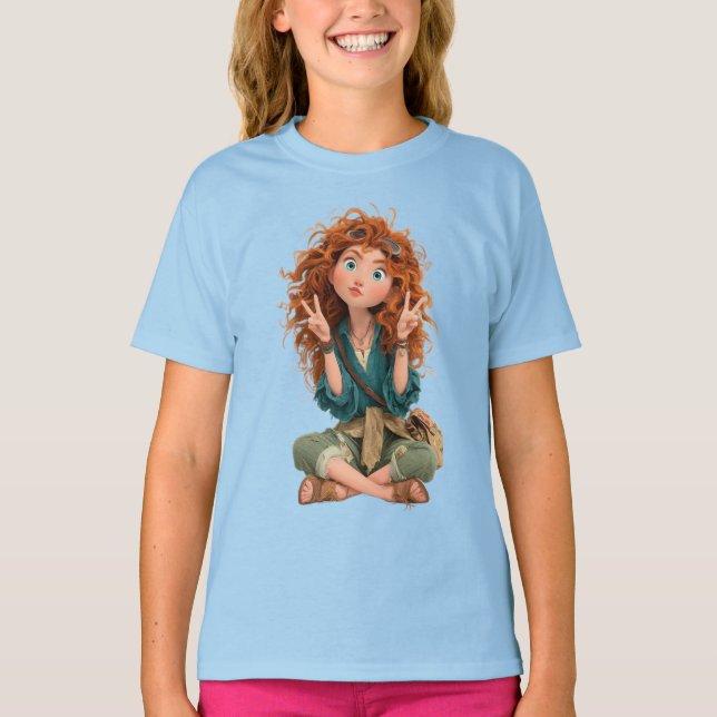Shirt of girl with color of blue (Vorderseite)
