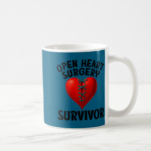 Shirt Offene Herzoperation Überlebender Gestickt Kaffeetasse