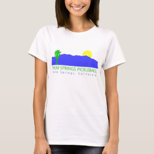 Shirt Palm Spring Pickleball der Frauen Baumwoll