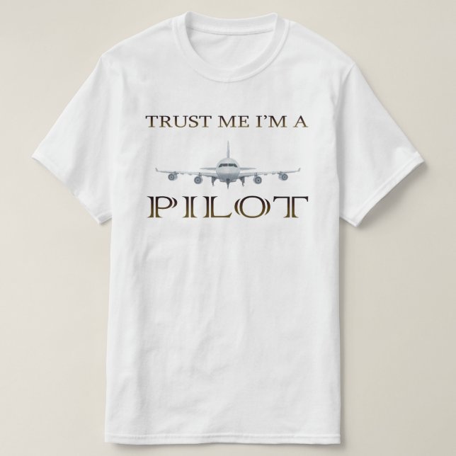 Shirt-Pilotflughafen - Privatjet T-Shirt (Design vorne)