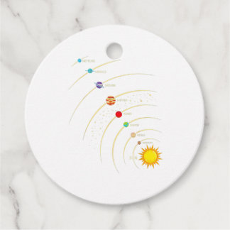 Shirt-Planeten des Sonnensystems und Lernhilfe im Geschenkanhänger