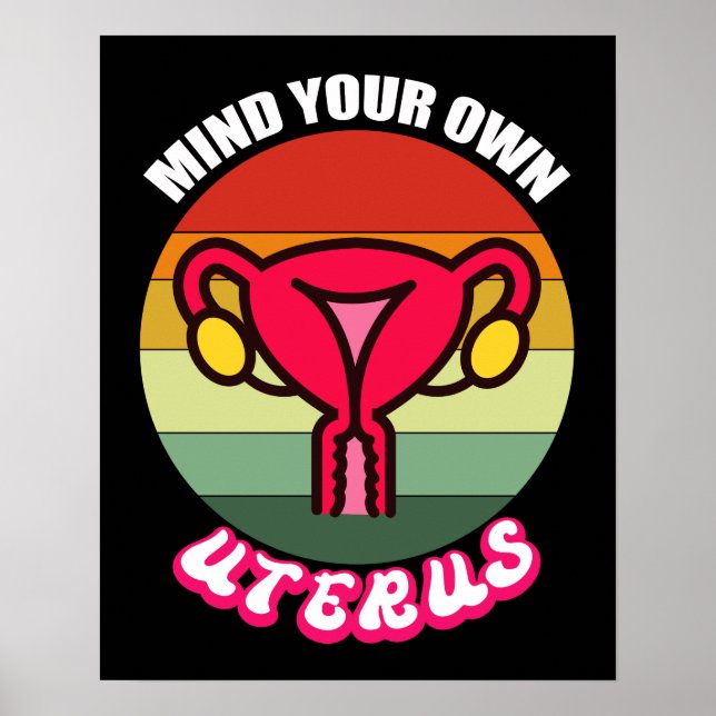 Shirt Pro Choice-Shirt für Reproduktionsrechte Poster (Vorne)