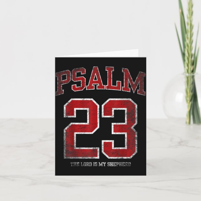 Shirt Psalm 23 Jersey Herr Hirte Karte (Vorderseite)