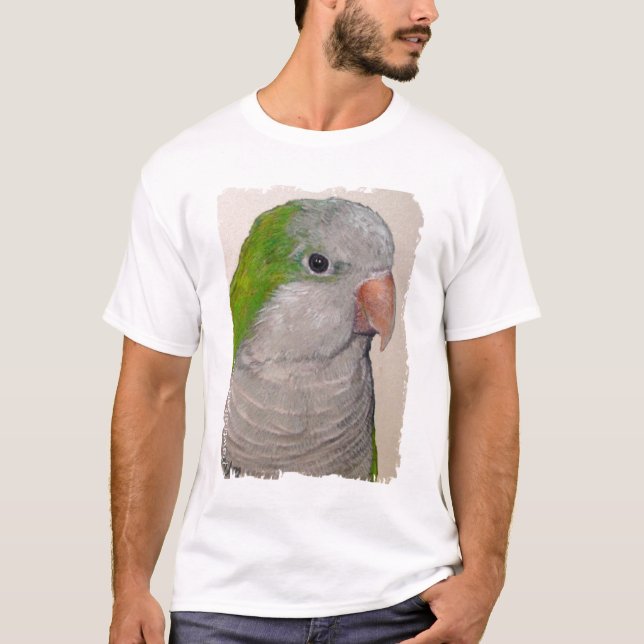 Shirt - Quäker-Papagei (Vorderseite)