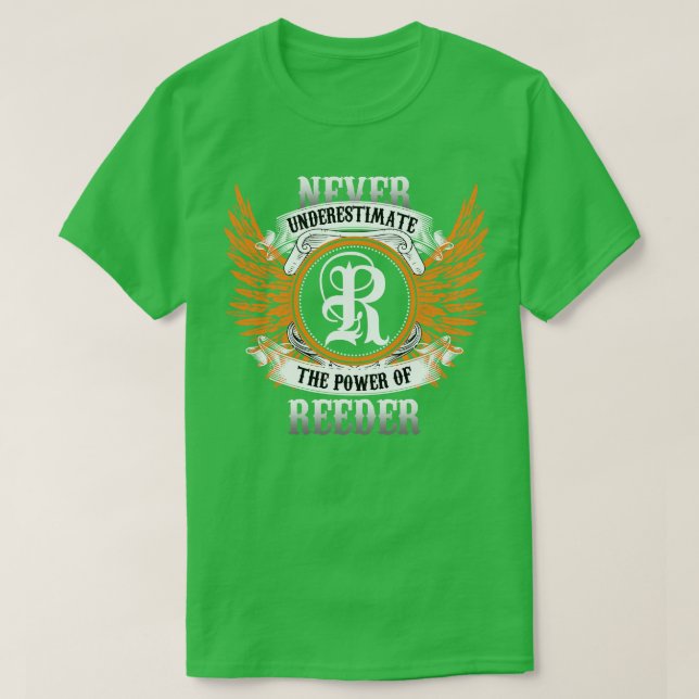 Shirt Reeder unterschätzt nie den Power (Design vorne)