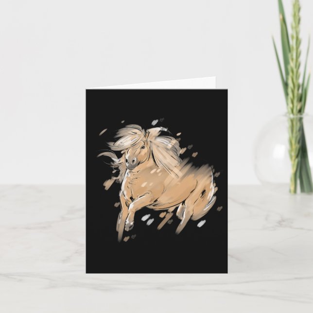 Shirt Reiten Karte (Vorderseite)