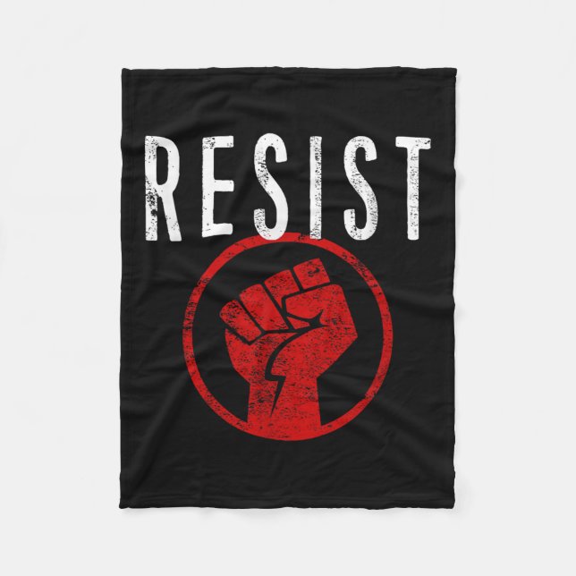 Shirt "Resist Fist T" - Teil der Resistenz - Fleecedecke (Vorderseite)
