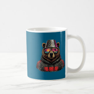 Shirt Retro Bär Käse Reibe Hut Kaffeetasse
