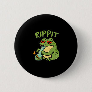 Shirt Rippit Stoner Frosch raucht Stoner Button