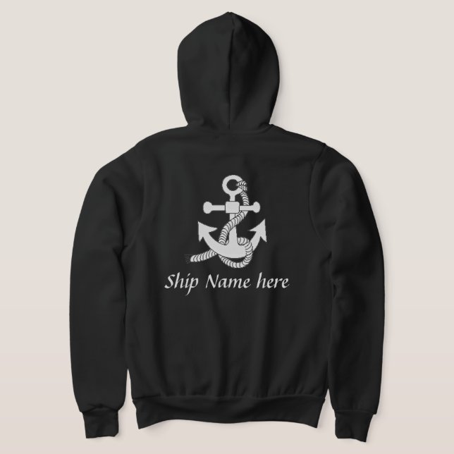 Shirt - Schiffsanker mit Namen (hinten) (AblageHinten)