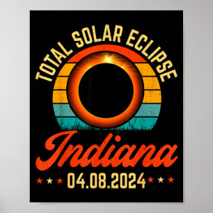Shirt Sonnenfinsternis Indiana Totale Sonnenfinste Poster