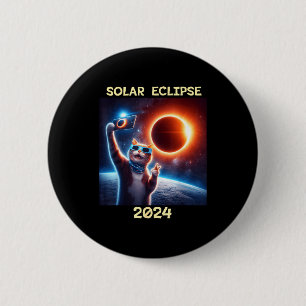 Shirt Sonnenfinsternis Katze Button