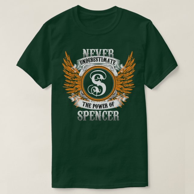 Shirt Spencer unterschätzt niemals den Power (Design vorne)