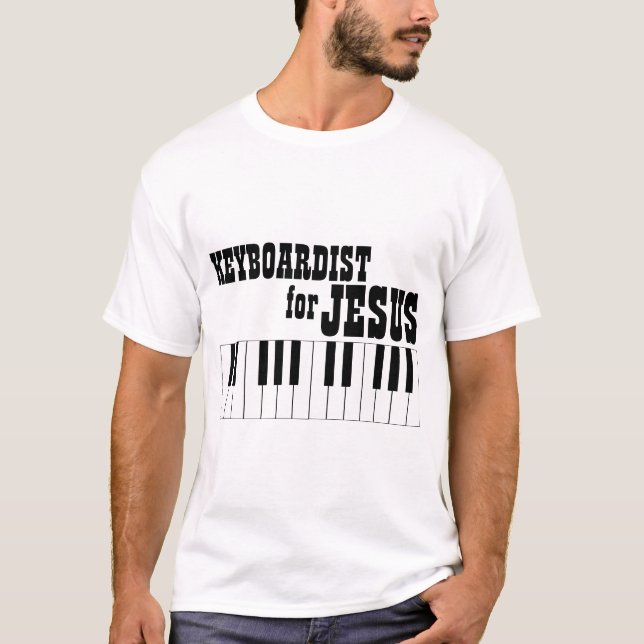 Shirt-Tastatur für Gottesdienst T-Shirt (Vorderseite)