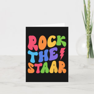 Shirt Test Day Rock the Funny Staar Test Squad 1 Karte