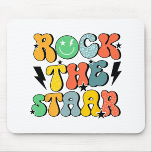 Shirt Test Day Rock the Funny Staar Test Squad Mousepad