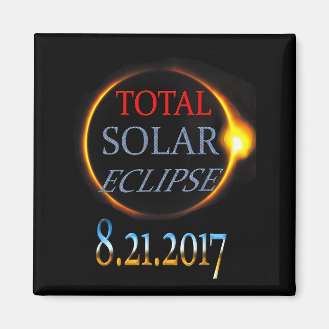 Shirt Total Solar Eclipse 2017 Magnet (Vorne)