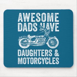 Shirt Väter Töchter Motorrad-Vater Mousepad
