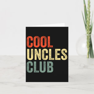 Shirt Vintag Cool Uncles Club Funny Vathage Day Karte