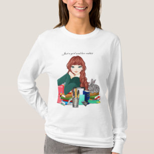 Shirt von Mädchen und Kaninchen