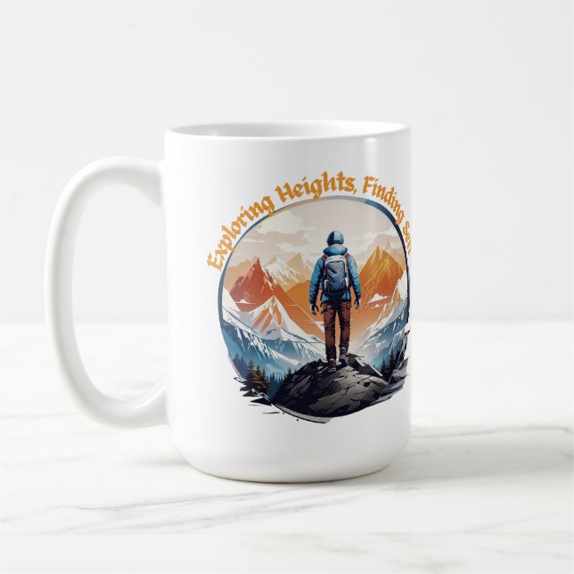 Shirt Wandern | Shirt für Urlaub | Abenteuer Kaffeetasse (Links)