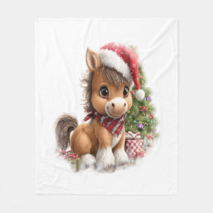 Shirt Weihnachten Weihnachtsmannmütze Fleecedecke