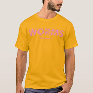 Shirt-Werbewürmer als Lebensmittel T-Shirt