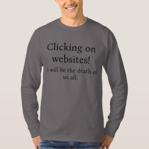 Shirt zum Anklicken von Websites