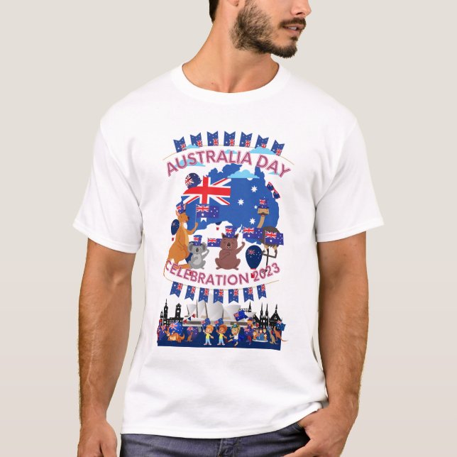 Shirt zum Australischen Tag 2023 (Vorderseite)