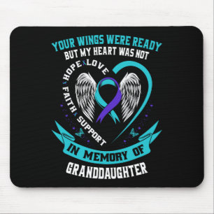 Shirt zur Aufklärung über Selbstmord Grandtochter Mousepad